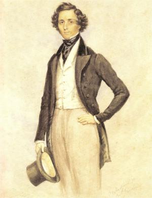 J W Childe’s portrait of Mendelssohn (1829)